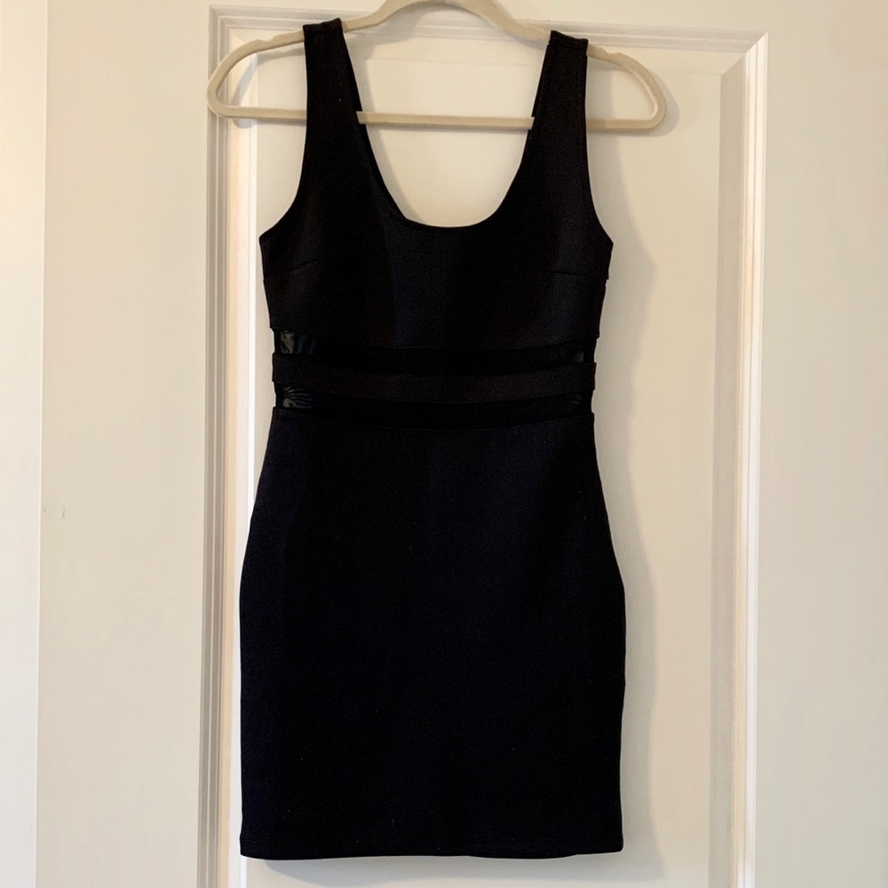 Forever 21 Black Bodycon Dress, Size Medium